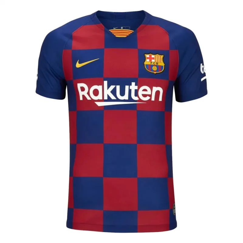 Barcelona 2019/20 Camiseta Local Retro - Rojo/Azul