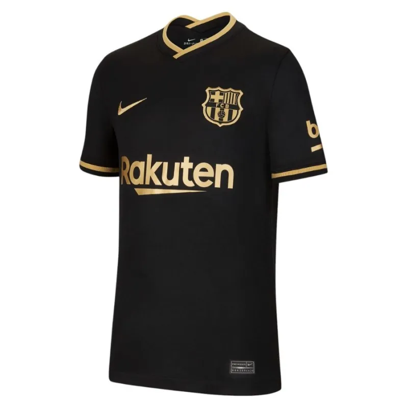 Barcelona 2020/21 Camiseta Visitante Retro - Negro