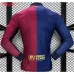 Camisa de mangas largas de la versión de jugador del campo local del FC Barcelona 2024/25 - Rojo/Azul