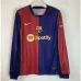Camisa de mangas largas del campo local del FC Barcelona 2024/25 - Rojo/Azul