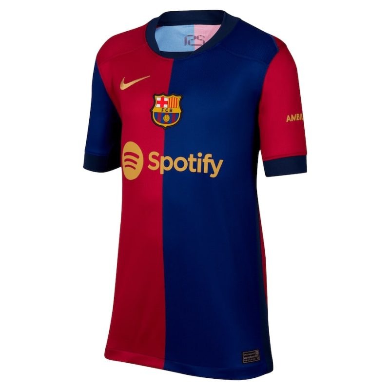 FC Barcelona Conjunto de camisetas niños 2024/25 Local - Rojo/Azul