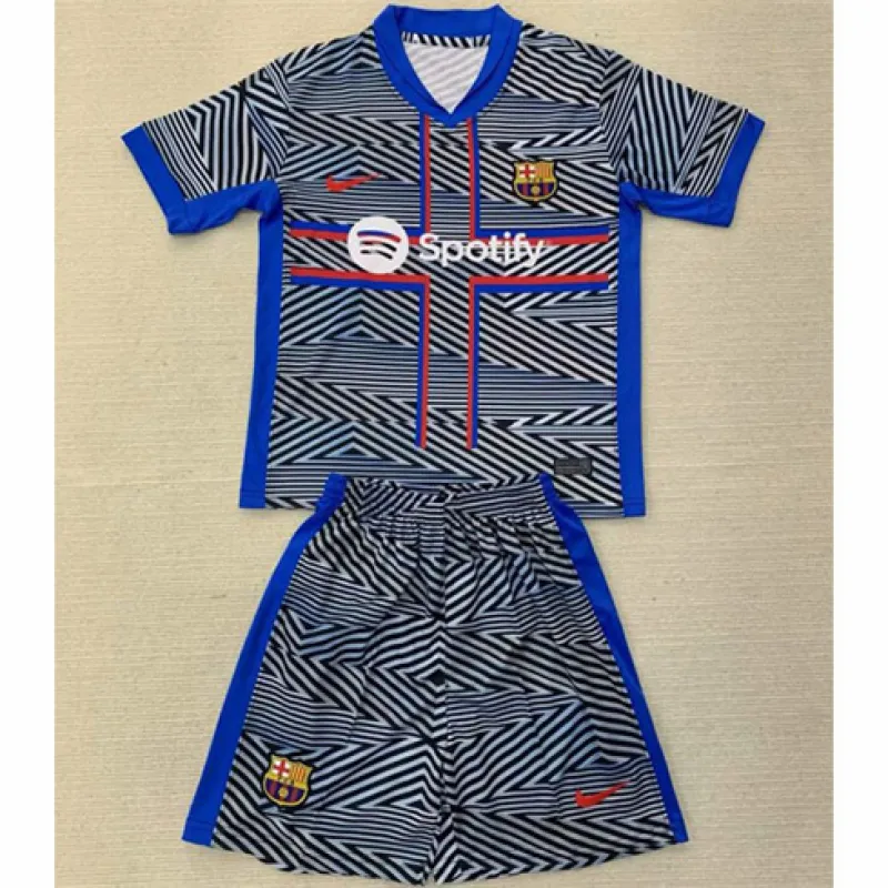 FC Barcelona Camiseta y pantalones cortos para niños 2024/25 Edición especial - Gris