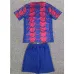 FC Barcelona Camiseta y pantalones cortos de entrenamiento para niños 2024/25 - Rojo/Azul