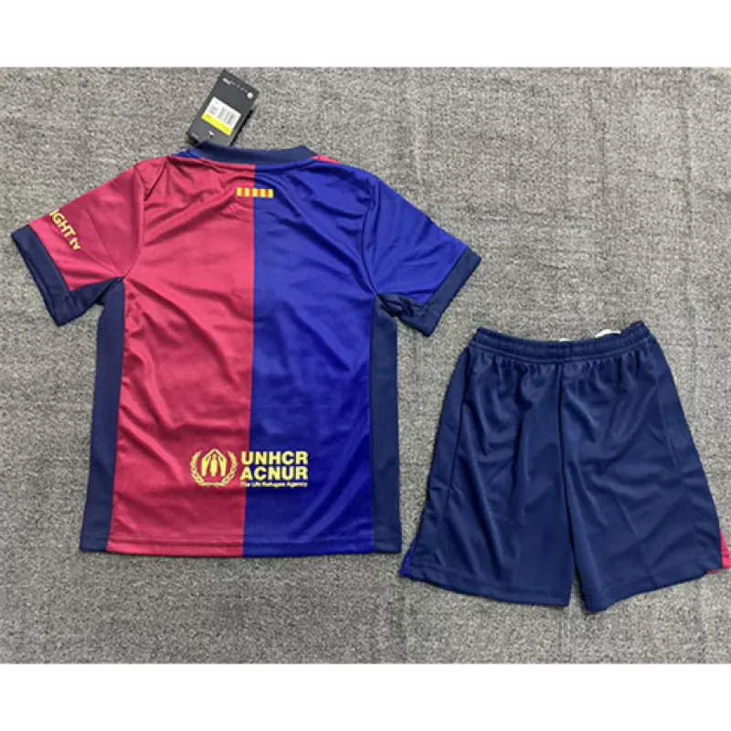 FC Barcelona Camiseta y pantalones cortos para niños 2024/25 Edición especial - Rojo/Azul