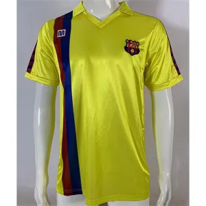Maglia retrò del FC Barcelona 1982 - 84 trasferta - Giallo