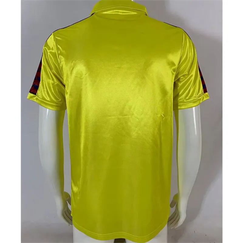 Maillot rétro du FC Barcelona 1982 - 84 extérieur - Jaune