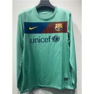 FC Barcelona Retro Long-Sleeved Jersey 2010/11 Away - Cyan