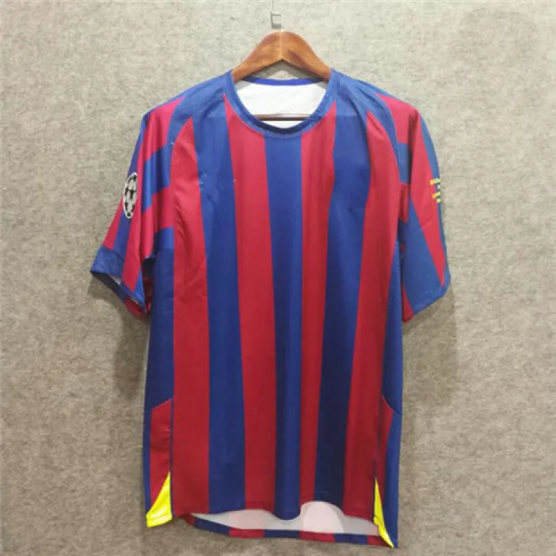 Maillot rétro du FC Barcelona Édition finale de la UCL 2006 - Rouge/Bleu