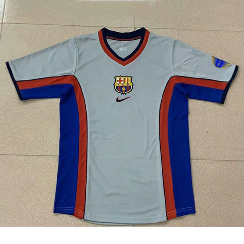 Maillot rétro du FC Barcelona 2000 d'extérieur - Gris