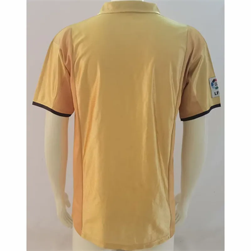 Maglia retrò del FC Barcelona 2001/02 trasferta - Oro