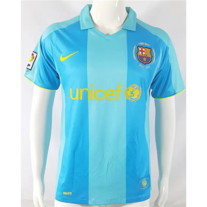 Maglia retrò del FC Barcelona 2007/08 trasferta - Blu