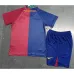 Maillot rétro pour enfants du FC Barcelona 2008/09 domicile - Rouge/Bleu