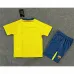 Maillot rétro pour enfants du FC Barcelona 2008/09 d'extérieur - Jaune