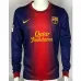 Maglia retrò a maniche lunghe del FC Barcelona 2012/13 campo casa - Rosso/Azzurro