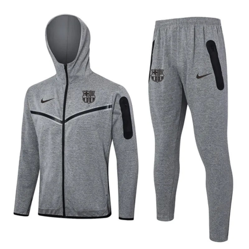 Chaqueta deportiva con capucha del FC Barcelona 2024/25 - Gris
