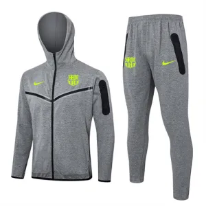 FC Barcelona Hooded Sports Jacket 2024/25 - Grey