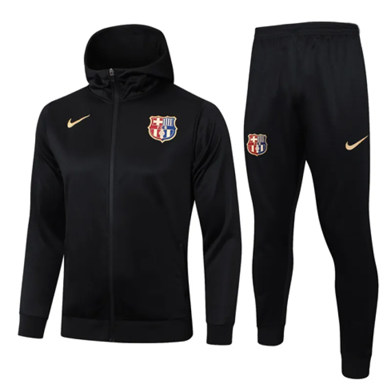 Chaqueta deportiva con capucha del FC Barcelona 2024/25 - Negro