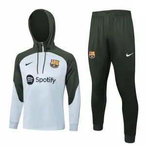 Ropa de deporte con capucha del FC Barcelona 2024/25 - Gris claro