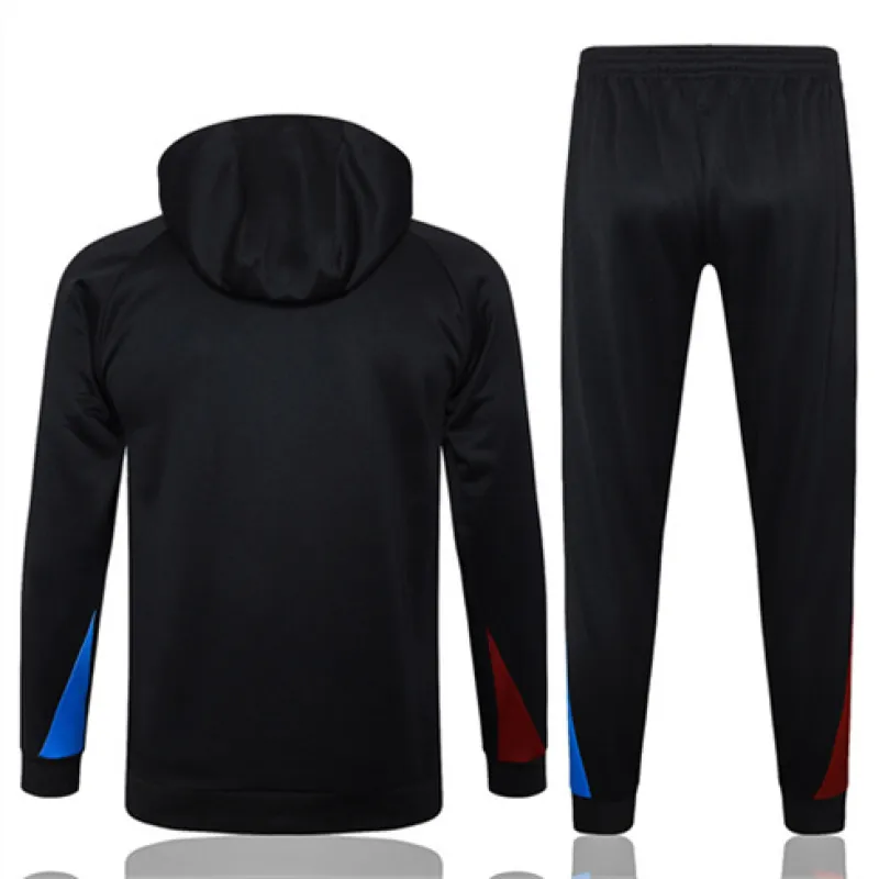 Abbigliamento sportivo con cappuccio del FC Barcelona 2024/25 - Nero