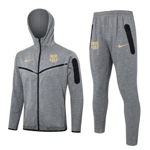 Chaqueta deportiva con capucha del FC Barcelona 2024/25 - Gris
