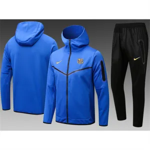 Barcelona 2024/25 chaqueta de entrenamiento con capucha azul