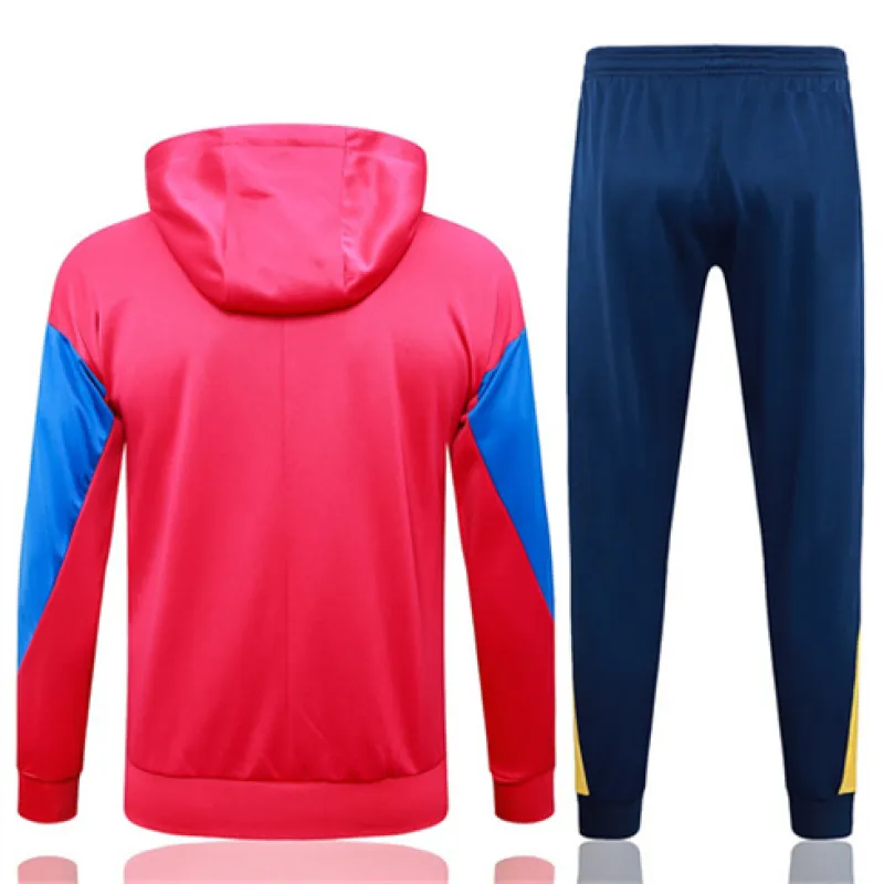 Veste de sport à capuche du FC Barcelona 2024/25 - Rouge
