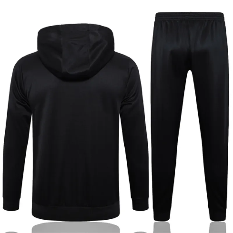 FC Barcelona Children's Hooded Sports Jacket 2024/25 - Black