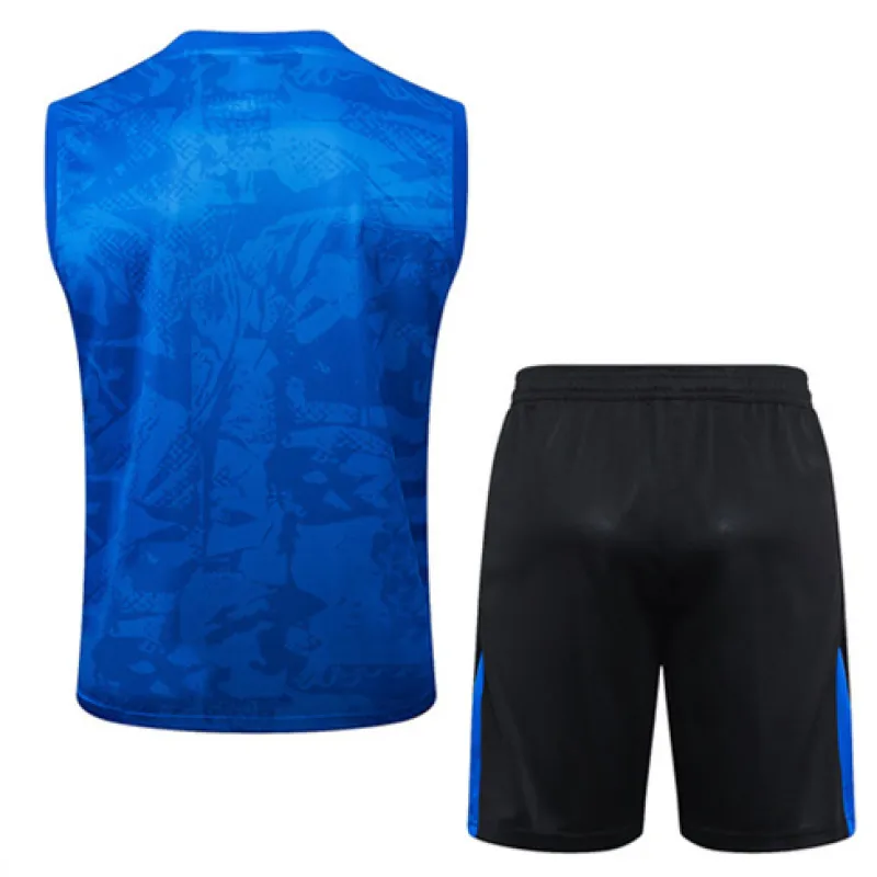 Conjunto de pantalones cortos y chaleco del FC Barcelona 2024/25 - Azul