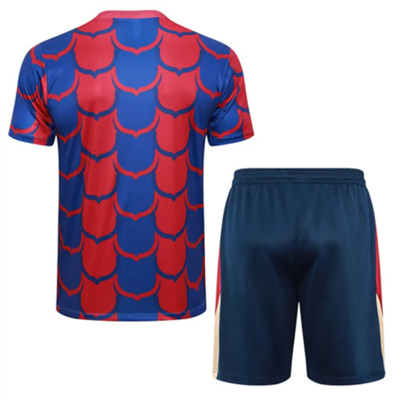 Camiseta de entrenamiento + Shorts del FC Barcelona 2024/25 - Rojo/Azul