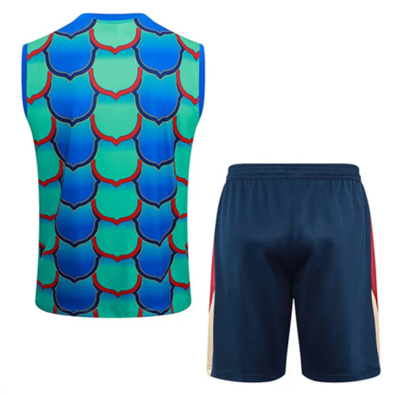 Conjunto de pantalones cortos y chaleco del FC Barcelona 2024/25 - Verde