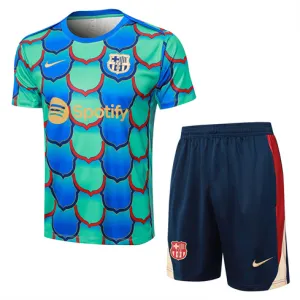 Camiseta de entrenamiento + Pantalones cortos del FC Barcelona 2024/25 - Verde