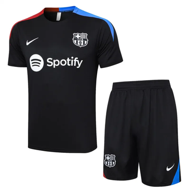 Camiseta de entrenamiento + Pantalones cortos del FC Barcelona 2024/25 - Negro
