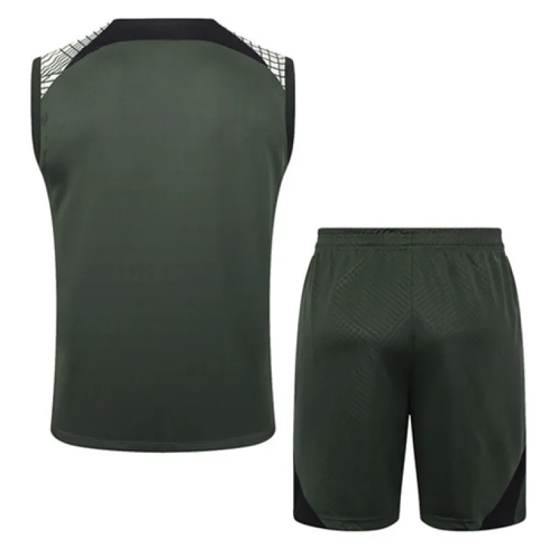 Conjunto de pantalones cortos y chaleco del FC Barcelona 2024/25 - Verde