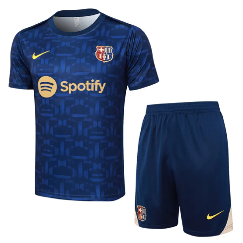 Camiseta de entrenamiento + Pantalones cortos del FC Barcelona 2024/25 - Azul