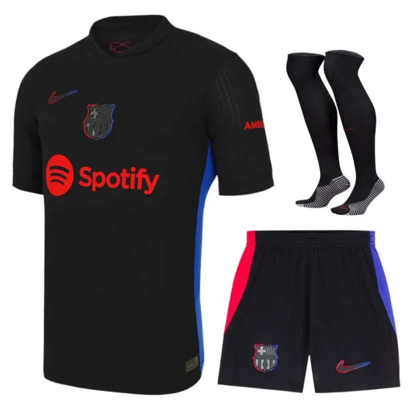 Set di maglia per bambini di FC Barcelona per le partite trasferta 2024-25 - Nero