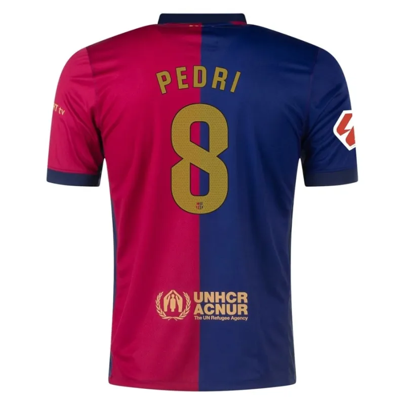 PEDRI Maglia di casa di FC Barcelona 2024-25 - Blu/Rosso