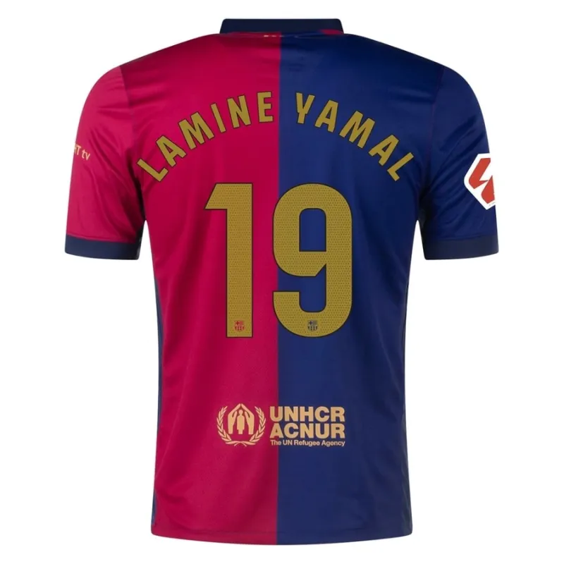 Lamine Yamal Maglia di casa di FC Barcelona 2024-25 - Blu/Rosso