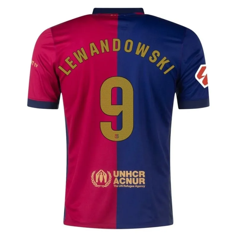 Lewandowski Set di maglia per bambini di casa di FC Barcelona 2024-25 - Blu/Rosso