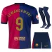 Lewandowski Set di maglia per bambini di casa di FC Barcelona 2024-25 - Blu/Rosso