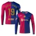 Lamine Yamal Maglia a maniche lunghe di casa di FC Barcelona 2024-25 - Blu/Rosso