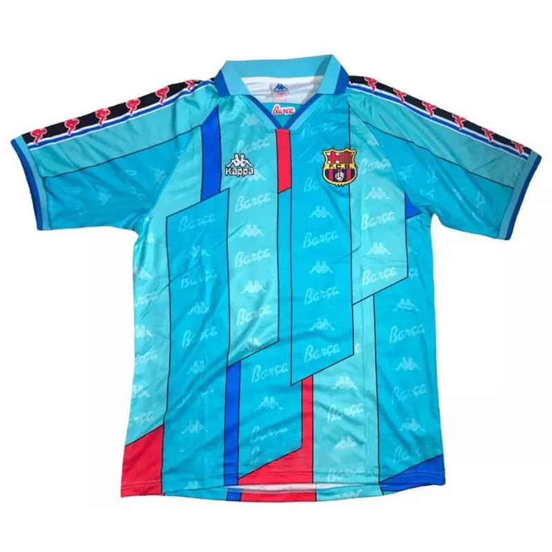 Ronaldo Barcelona Retro Trikot 1996/97 Auswärtsspiel - Blau