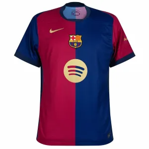 Maglia bambino di casa del FC Barcelona 2024/25 con nuovo sponsor - Rosso/Blu