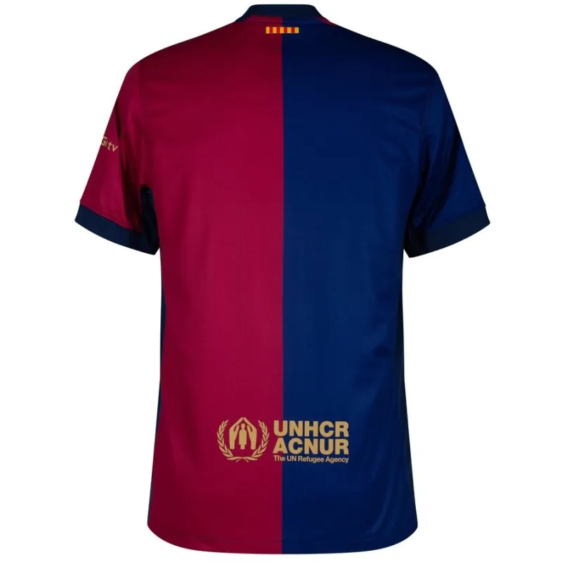 Kit bambino di casa del FC Barcelona 2024/25 con nuovo sponsor - Rosso/Blu