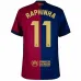 Maillot enfant RAPHINHA du FC Barcelona 2024/25 domicile avec le nouveau sponsor - Rouge/Bleu