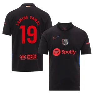 Maglia Away del FC Barcelona LAMING YAMAL 2024/25 - Nero
