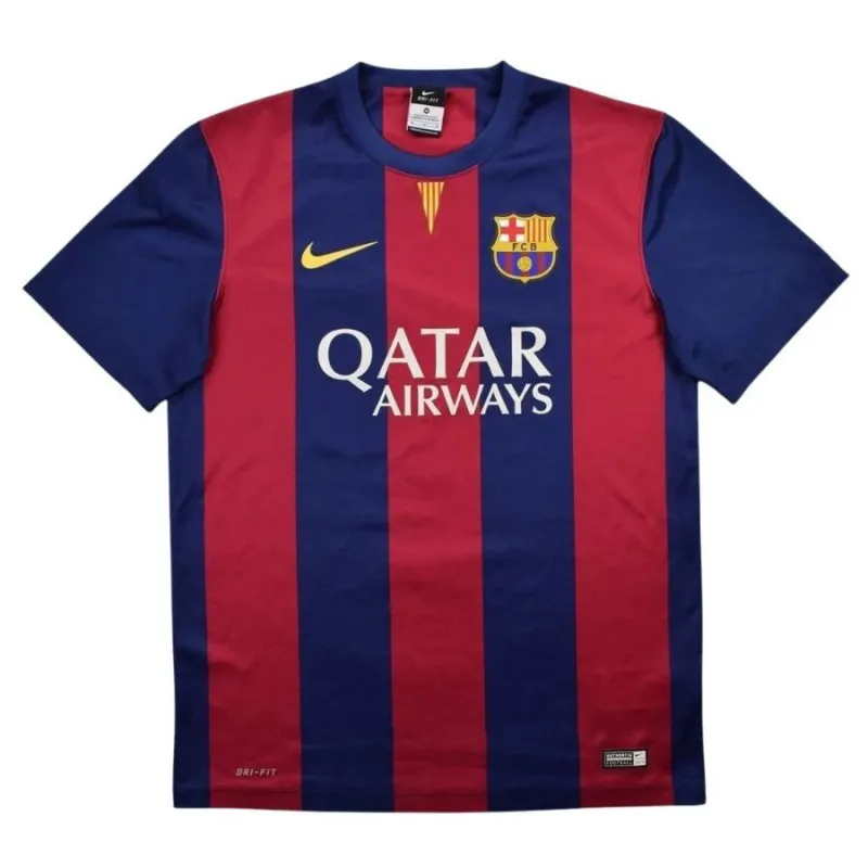 Maglia retro di Messi per il Barcelona, casa 2014/15 - Rosso/Azzurro