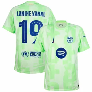Maglia terza del FC Barcelona LAMING YAMAL 2024/25 - Verde