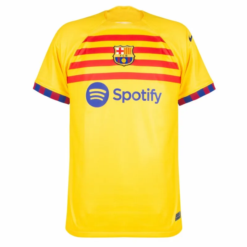 Maillot enfant quatrième du FC Barcelona LAMING YAMAL 2024/25 - Jaune