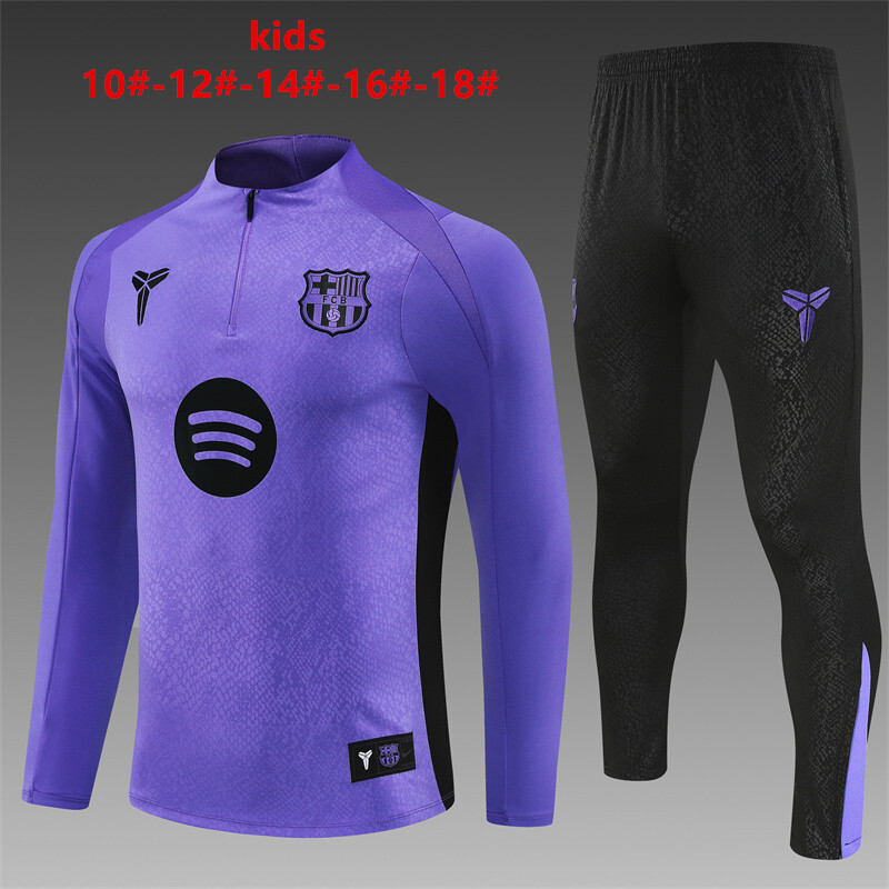 Barcelona 2025/26 Conjunto Deportivo Infantil morado