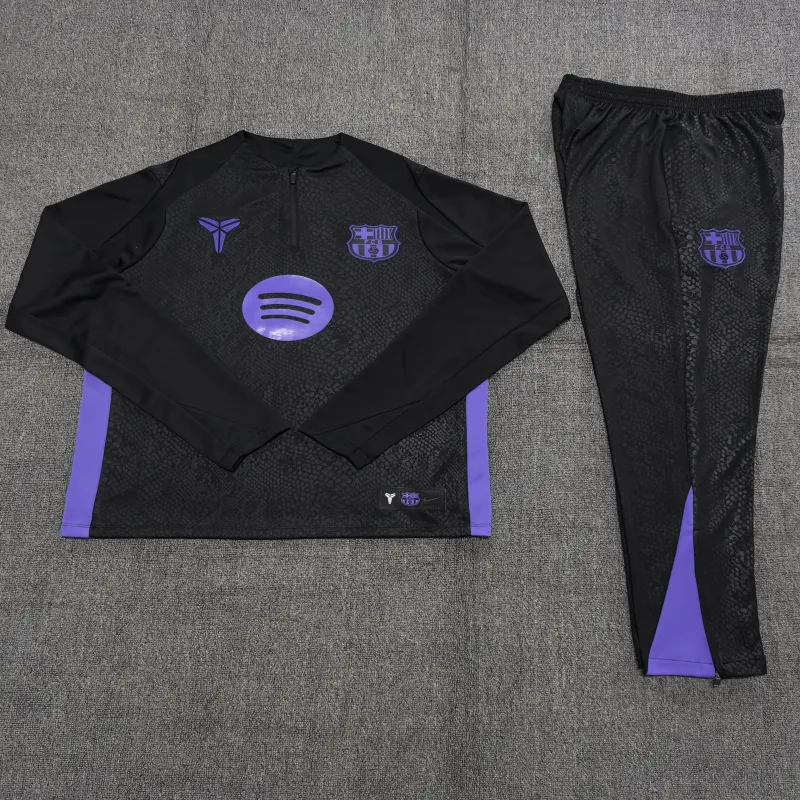 Barcelona 2025/26 Conjunto Deportivo Infantil negro